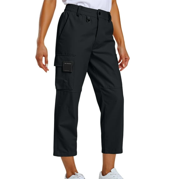 Nuoqisi Women's Quick Dry Tactical Hiking Pants Resistant Lightweight Outdoor Fishing Cargo Work Pants Pockets