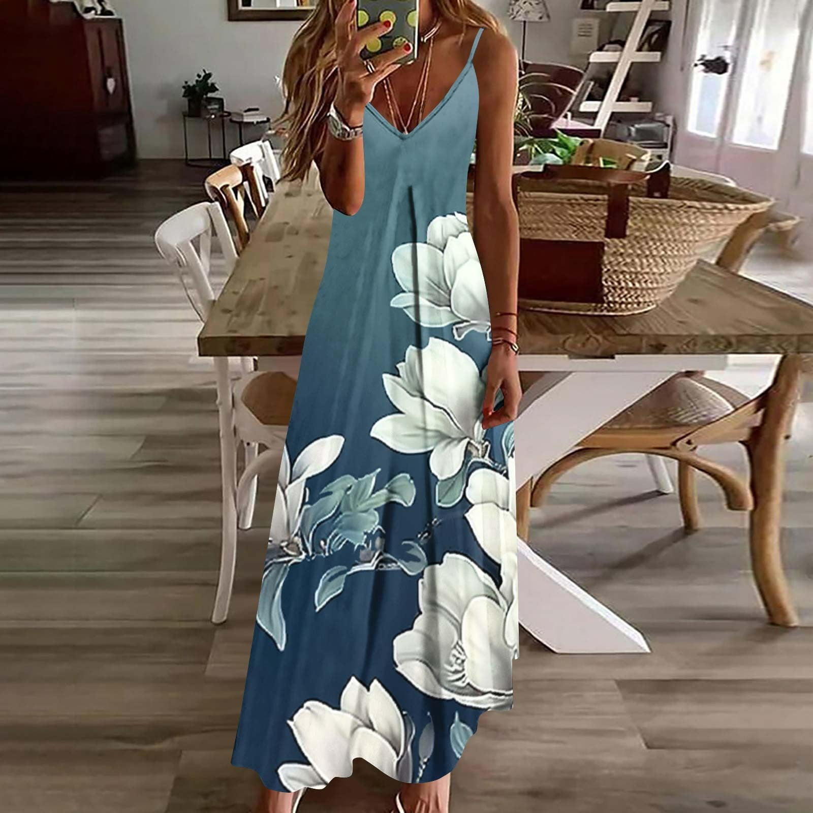 cruise summer dresses Nuoqisi Women's Spaghetti Strap 2026 Casual V Neck Sleeveless Floral Mini Dress Beach Vacation Outfits Discover the best Summer Cruise Dresses to elevate your vacation style Sundress for Women 2025 Vacation