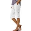 Nuoqisi Women's Summer Casual Solid Color Linen Shorts with Pockets - Breathable Warm Weather Bottoms for Relaxed Outings and Everyday Wear