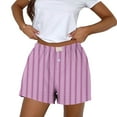 thumbnail image 1 of Nuoqisi Womens Boxer Shorts Casual Stripe Lounge Summer Fashion Basic Pants Y2K Beach Outfits 2026, 1 of 5