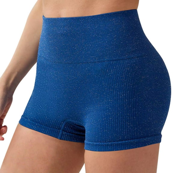 Nuoqisi Workout Biker Shorts Women - High Waisted Tummy Control Spandex Booty Volleyball Shorts for Yoga Dance Running