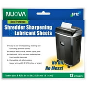 Nuova SP12 Shredder Sharpening and Lubricant Sheets, 12-Count