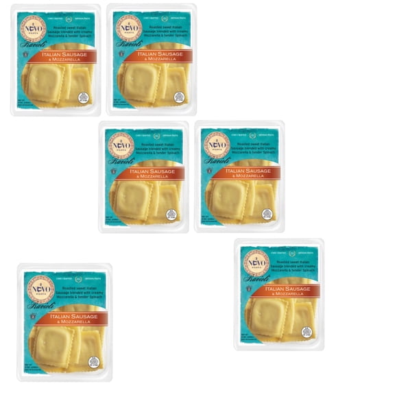 Nuovo Italian Sausage & Mozzarella Ravioli, 9oz, 6 Pack