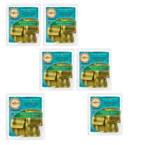 Nuovo Spinach Asiago & Roasted Garlic Ravioli, 9oz, 6 Pack