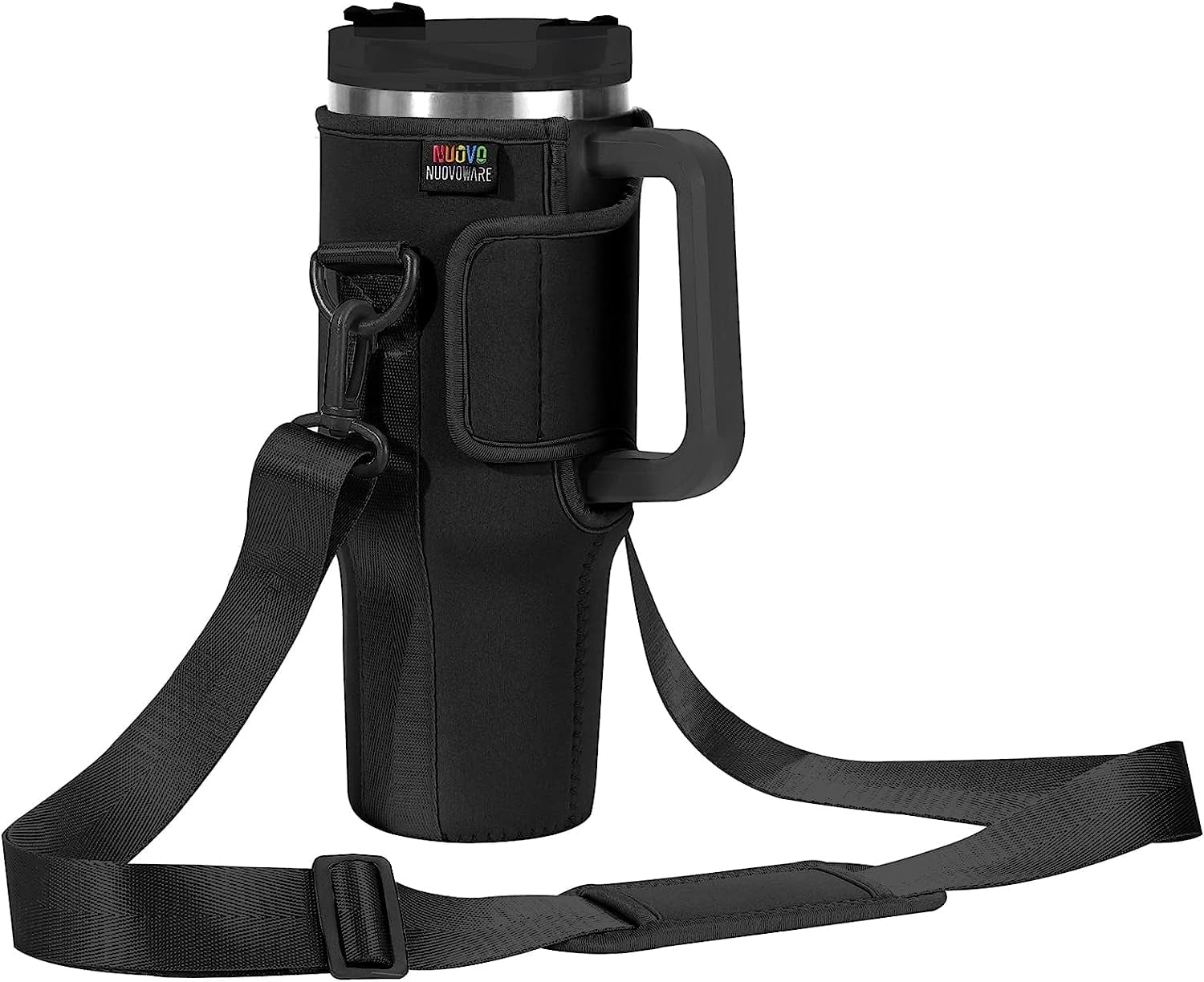 Water Bottle Carrier With Phone Pocket For Stanley Quencher 40 Oz