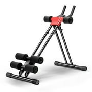 Nuoxin Fitness Ab Machine, 5 Adjustable Resistance Levels Ab Workout Equipment for Home Gym, Height Adjustable Ab Trainer, Foldable Fitness Equipment.330lbs Weight Capacity