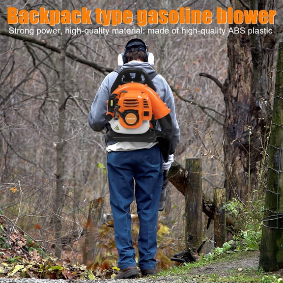 Nuoxin Leaf Blower with Backpack, Cordless Leaf Blowers for Lawn Care, 52CC 2 Stroke 205MPH 550CFM Gas Powered Blower with Extention Tube for Home Blowing Leaf, Snow Blowing, Dust