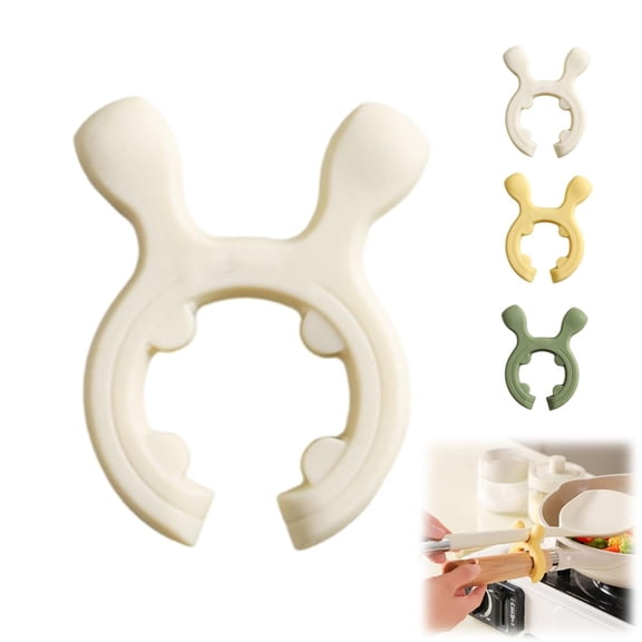 Nuoxin Multifunction Silicone Pot Handle Spatula Rack, 2026 Non-Slip Spoon Holder Stove Organizer Kitchen Gadgets, Steam Releaser,Utensil Anti Scalding Pot Clip for Cooking Accessories