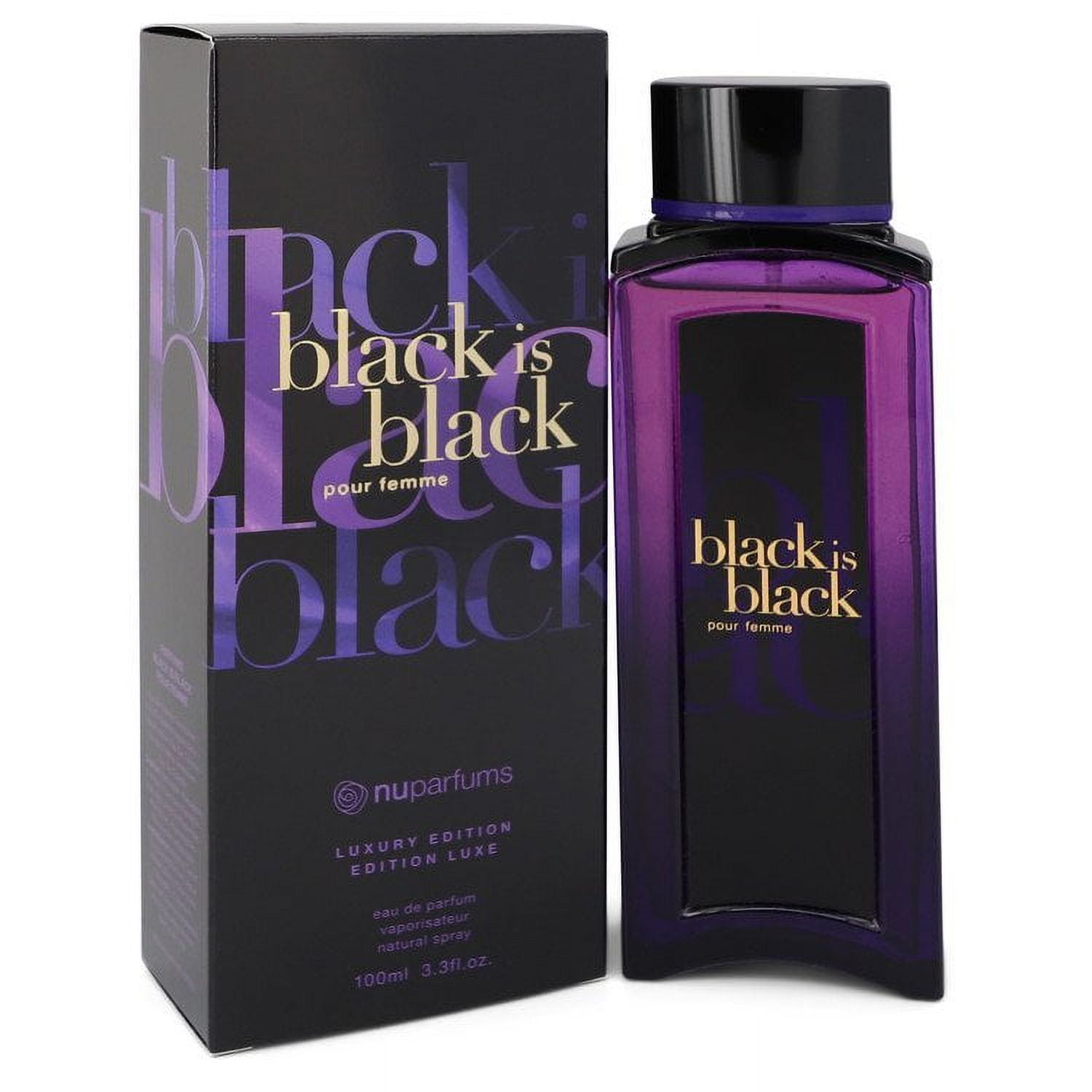 Black is Black for Her by NuParfums, 3.4 oz EDP Spray for Women main image 1