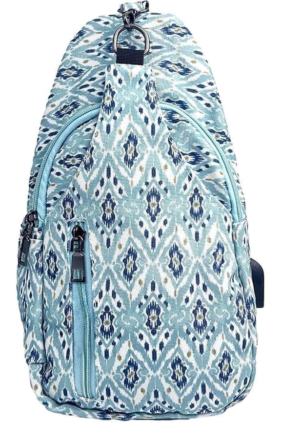 Nupouch Sonoma Antitheft Daypack Crossbody Sling Backpack, USB Charging, Lightweight Day Pack for Travel, Hiking, Everyday, Regular Southwestern Aztec