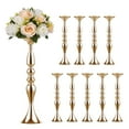 thumbnail image 1 of Nuptio Gold Centerpiece for Table ，20" Tall Gold Vase Centerpiece Flower Stand for Wedding Day Reception Event Party Anniversary  Set of 10, 1 of 13