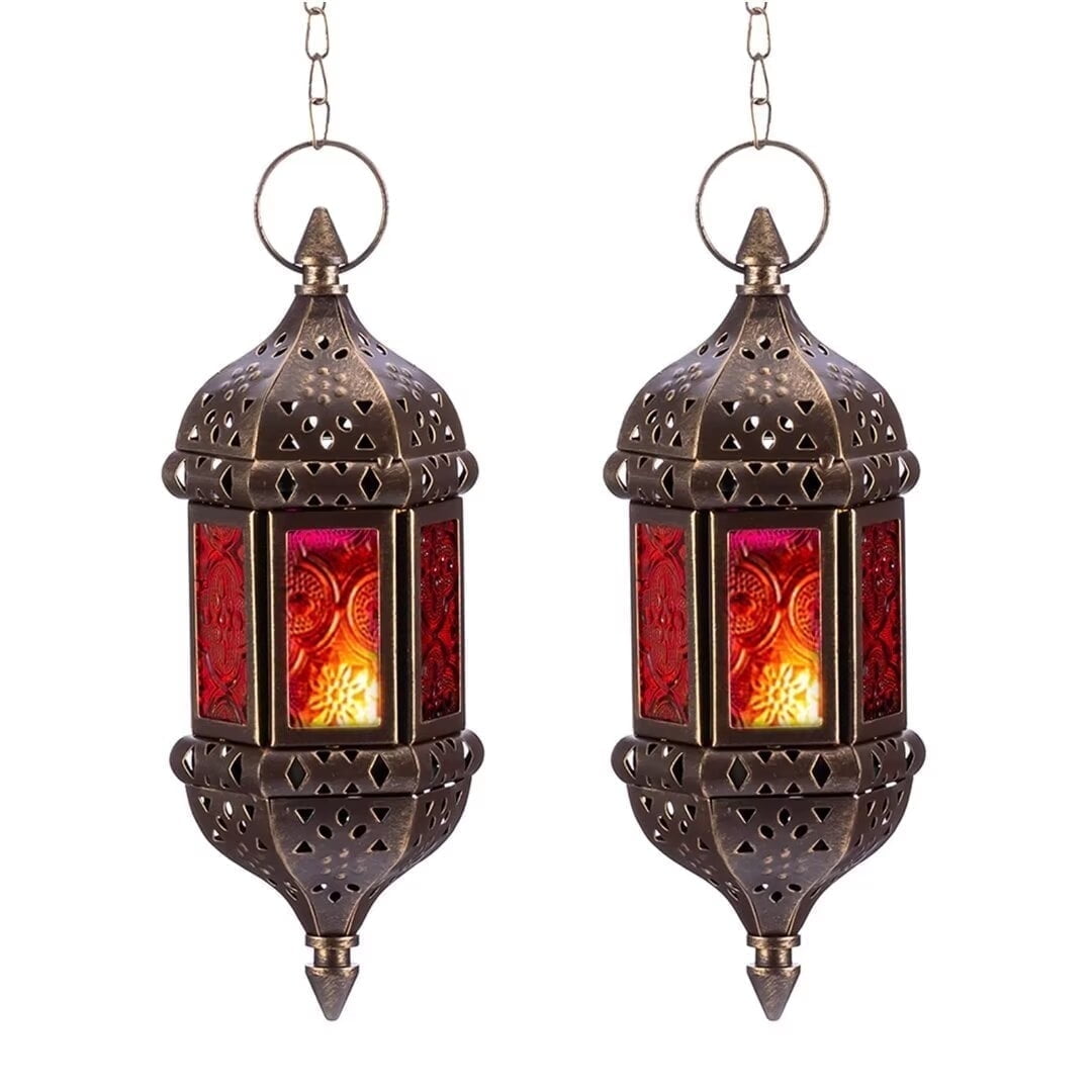 Hanging tea light lanterns discount