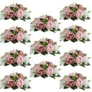 Nuptio Artificial Flowers for Wedding Decorations Fake Flower Bouquet for Table Centerpiece