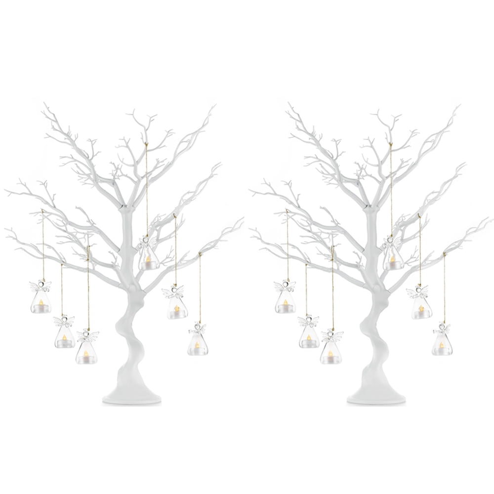 Nuptio Christmas Tree for Decoration White Artificial Tree Centerpiece