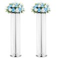 thumbnail image 1 of Nuptio Flower Stand for Wedding Silver Crystal Vase for Table Centerpiece Set of 2, 35 Inches, 1 of 9