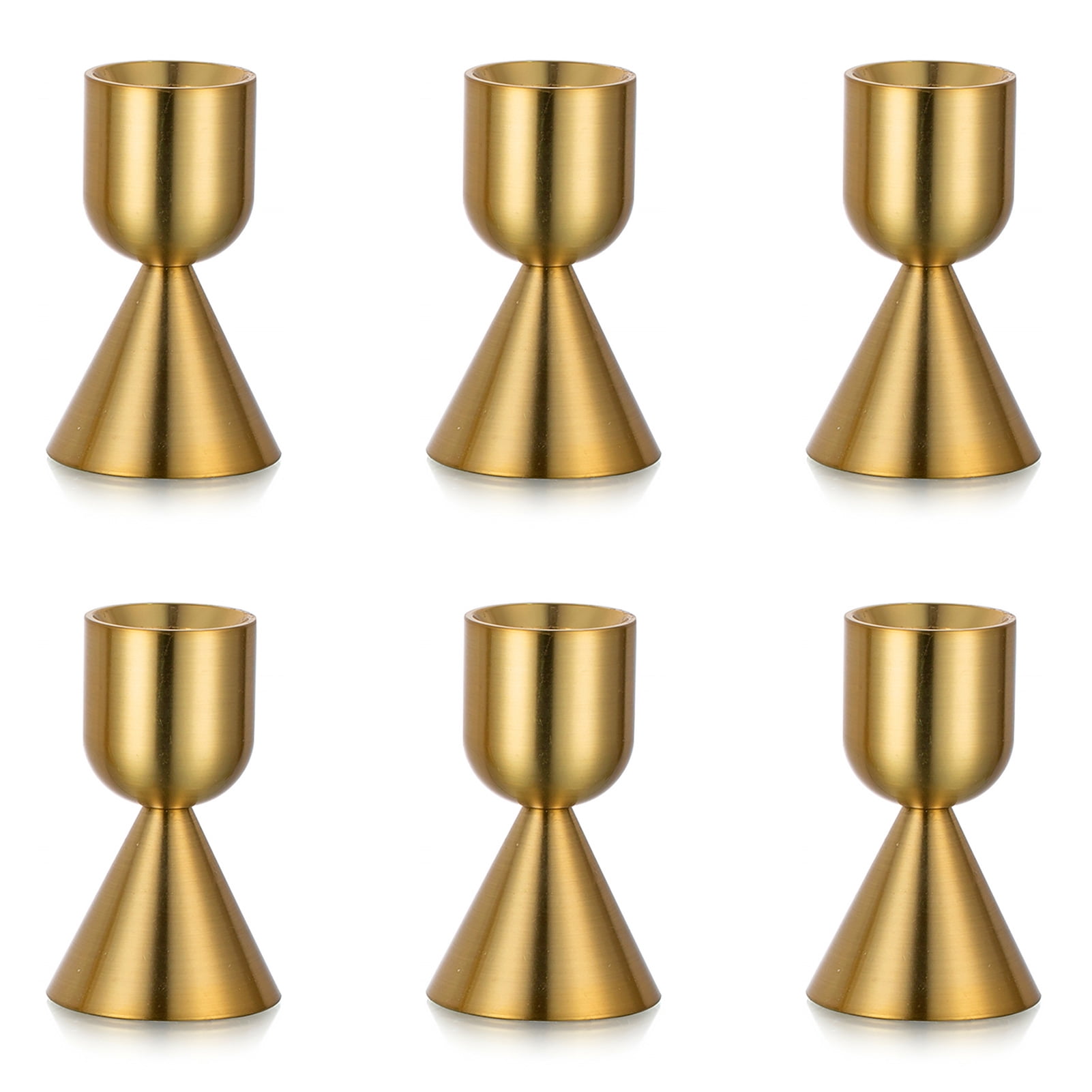 Nuptio Gold Candlestick Candle Holder for Tapered Candles Modern