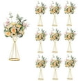 thumbnail image 1 of Nuptio Gold Centerpiece for Table，20" Wedding Birthday Party Event Centerpiece Flower Stand Decor 10 Pack, 1 of 8