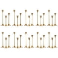 thumbnail image 1 of Nuptio 30pcs Brass Gold Candlestick Candle Holders In Bulk Taper Candle Holders Table Centerpiece, 1 of 10