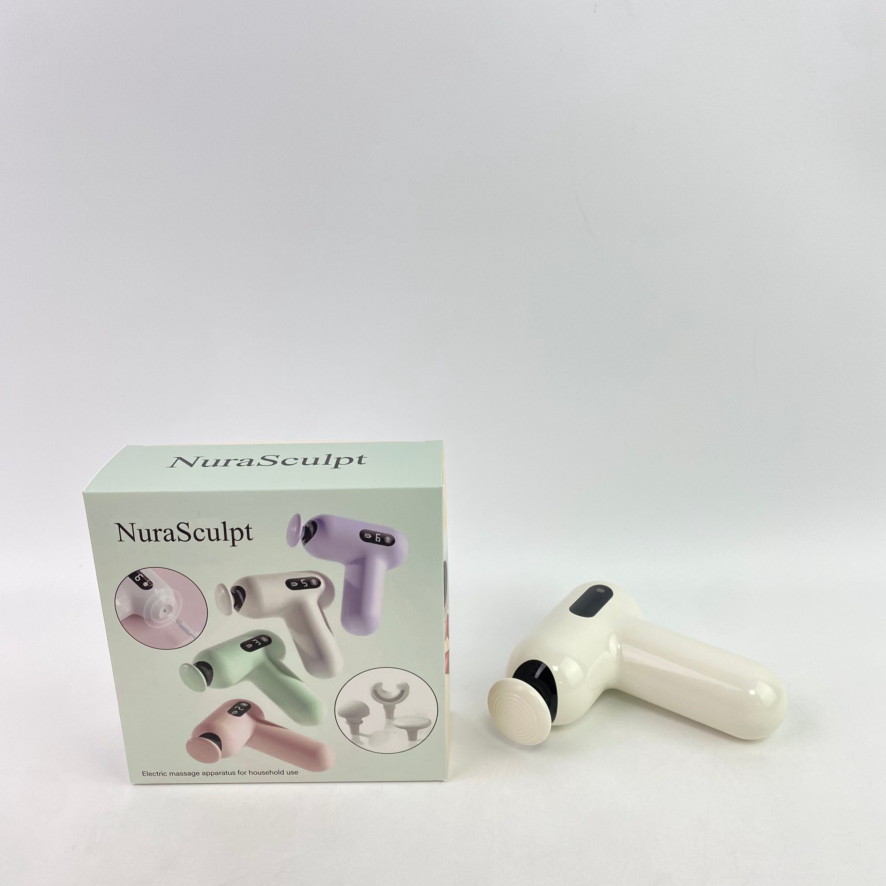 NuraSculpt Electric massage apparatus for household use,Massage Gun, Pocket-Sized Deep Tissue Massager Gun, Portable Percussion Muscle Massager Gun, Ultra Small & Quiet Muscle Massage Gun