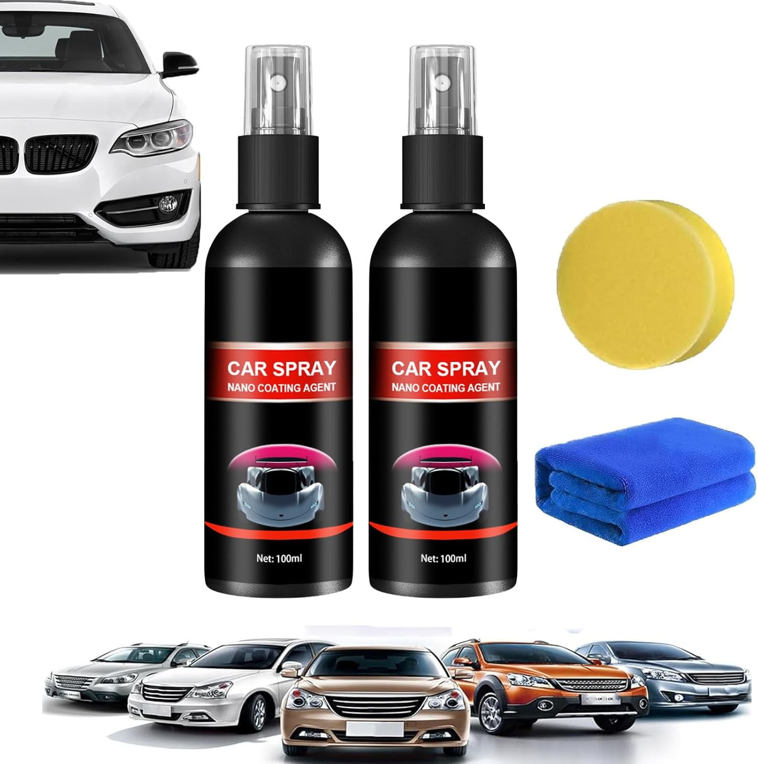 Nurafix Nano Car Spray, Nurafix Car Wax, Nurafix Scratch Remover