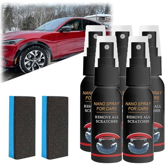 Nurafix Nano Car Spray, Nurafix Nano Scratch Remover, Nurafix Nano Spray, Nurafix Scratch Repair, Car Scratch Repair Nano Spray, Fast Repairing Scratch Spray (5pcs)