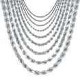 thumbnail image 1 of Nuragold 10K Real White Gold Rope Diamond Cut Chain Necklace 14"-30" (1.5mm-7mm) Italian Jewelry for Men & Women, 1 of 22