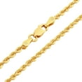 thumbnail image 1 of Nuragold 10K Real Yellow Gold 2mm Solid Rope Chain Diamond Cut Necklace (16"-30") Italian Jewelry for Men & Women, 1 of 12