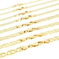 thumbnail image 1 of Nuragold 10K Real Yellow Gold Solid Mariner Chain Anchor Link Necklace 16"-30" (2mm-9mm) Italian Jewelry for Men & Women, 1 of 21