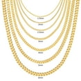 Nuragold 10K Yellow Gold Franco Box Square Wheat Link Chain Necklace