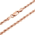 thumbnail image 1 of Nuragold 10k Real Rose Gold 2.5mm Rope Chain Diamond Cut Necklace (16"-30") Italian Jewelry for Men & Women, 1 of 11