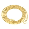 thumbnail image 1 of Nuragold 10k Real Yellow Gold 1.5mm Rope Chain Diamond Cut Necklace (14"-26") Dainty Italian Jewelry for Men & Women, 1 of 14