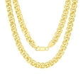 thumbnail image 1 of Nuragold 10k Real Yellow Gold Double Cuban Link 6mm Curb Chain Necklace (18"-26") Italian Jewelry for Men & Women, 1 of 10