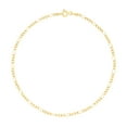 thumbnail image 1 of Nuragold 10k Real Yellow Gold Figaro Link 2mm Chain Bracelet or Anklet (7"-9") Dainty Italian Jewelry for Men & Women, 1 of 8