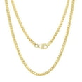 thumbnail image 1 of Nuragold 10k Real Yellow Gold Solid Franco Diamond Cut 2mm Spiga Wheat Chain Necklace (16"-30") Italian Jewelry for Men & Women, 1 of 4