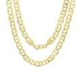thumbnail image 1 of Nuragold 10k Real Yellow Gold Solid Mariner 7.5mm Chain Anchor Link Necklace (20"-30") Italian Jewelry for Men, 1 of 6