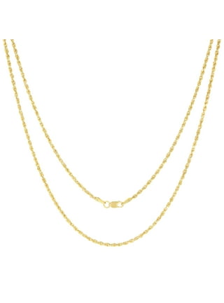 Nuragold 10k Yellow Gold 6mm Rope Chain Diamond Cut Necklace, Mens Womens  Jewelry 16 - 30 