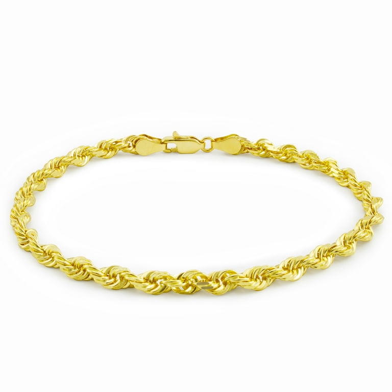 Permanent Jewelry | Poet and The Bench | Diamond Cut Cable Chain Bracelet 14K Yellow / 6
