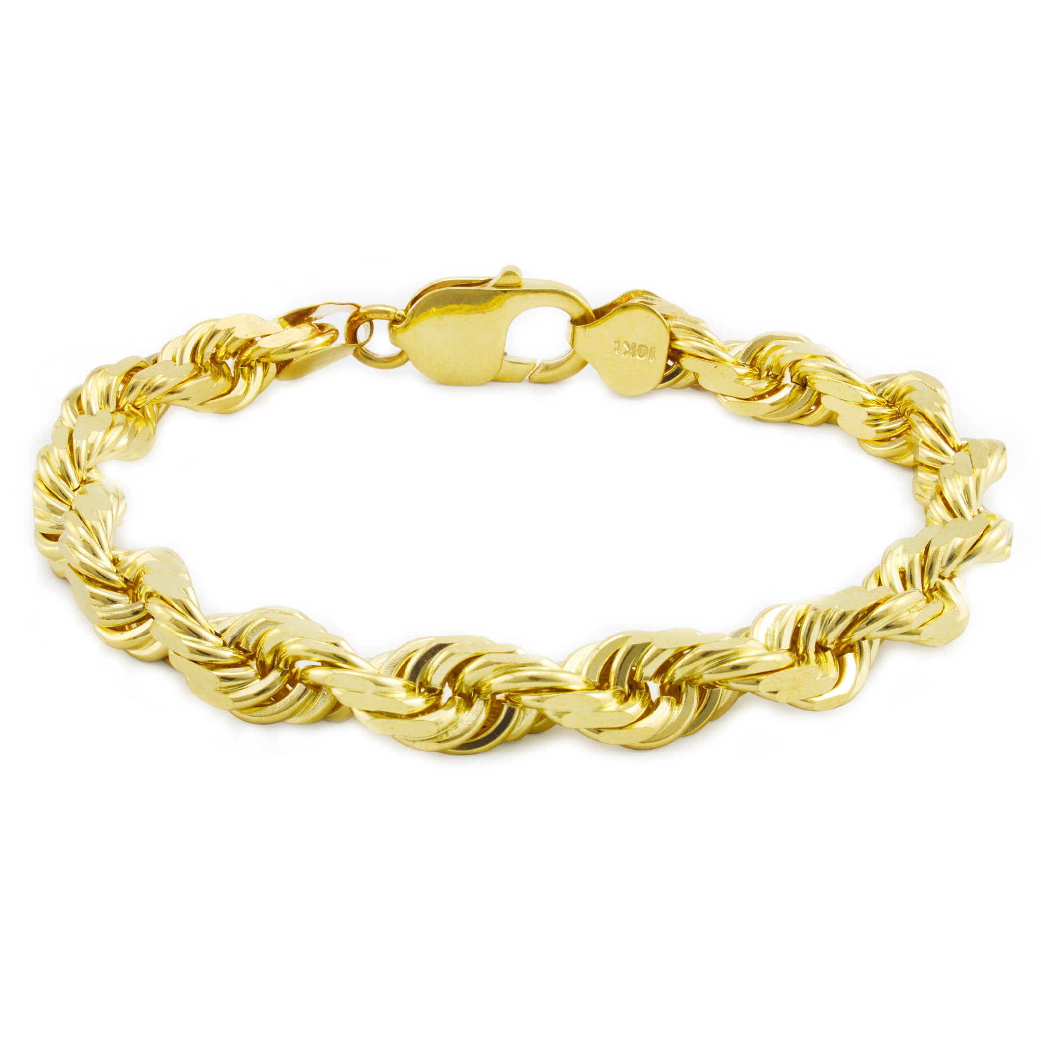 Solid 10k Yellow Gold Rope bracelet 7