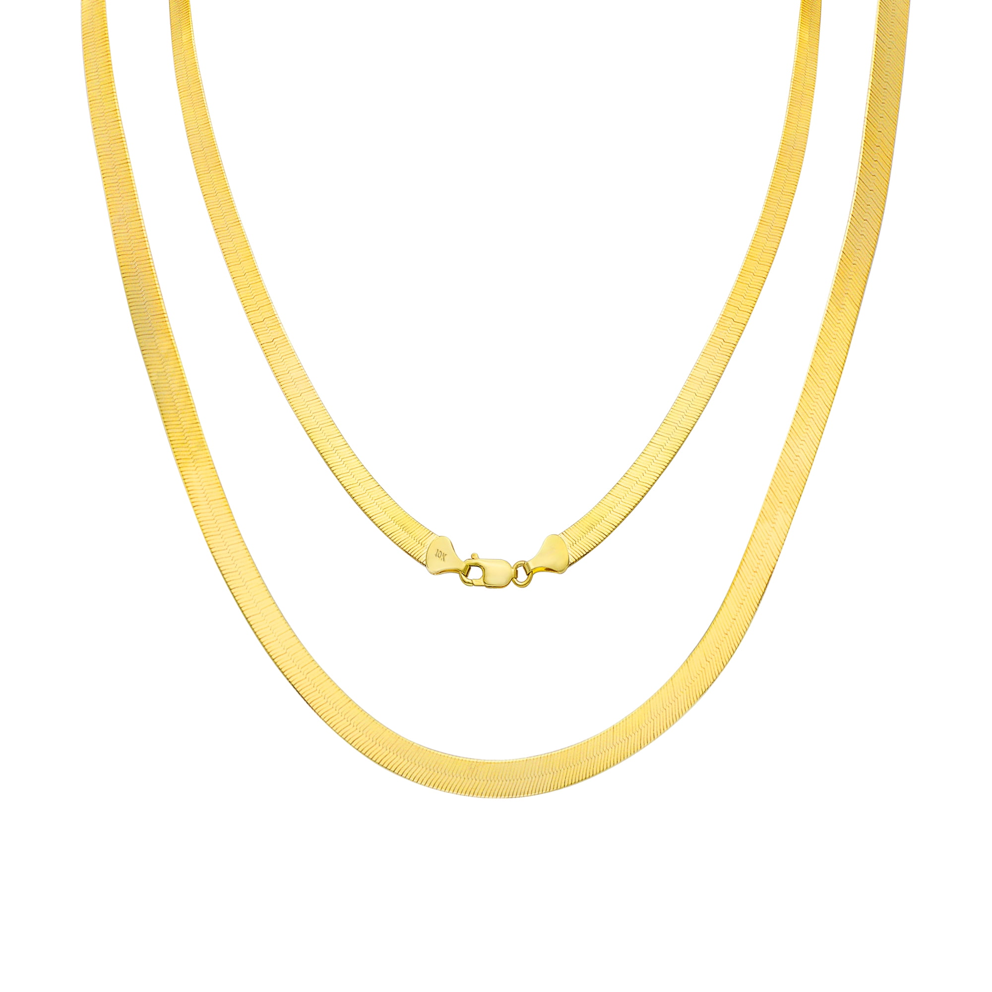 Braided Mesh Omega Necklace 10K Yellow Gold 17