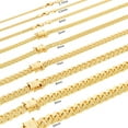 thumbnail image 1 of Nuragold 14K Real Yellow Gold Solid Miami Cuban Link Chain Necklace 16"-30" (2.7mm-11mm) Italian Jewelry for Men & Women, 1 of 28