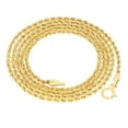 thumbnail image 1 of Nuragold 14k Real Yellow Gold 1.5mm Rope Chain Diamond Cut Necklace (16"-24") Dainty Italian Jewelry for Men & Women, 1 of 14