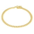 thumbnail image 1 of Nuragold 14k Real Yellow Gold Solid Miami Cuban Link 5mm Chain Bracelet (7"-9") Italian Jewelry for Men, 1 of 14