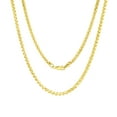 thumbnail image 1 of Nuragold 14k Real Yellow Gold Spiga Wheat 2.5mm Rounded Foxtail Palm Chain Necklace (16"-30") Italian Jewelry for Men & Women, 1 of 11