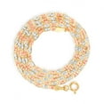 thumbnail image 1 of Nuragold 14k Real Yellow Rose White Gold Solid Valentina 1.5mm Anchor Link Chain Necklace (16"-24") Dainty Italian Jewelry for Women, 1 of 10