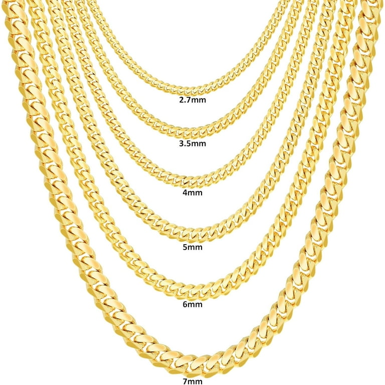 Cuban Chain Real Gold Chains At Walmart Chain Men's Mens Gold