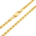 thumbnail image 1 of Nuragold 18k Real Yellow Gold 3mm Rope Chain Diamond Cut Necklace (16"-26") Italian Jewelry for Men & Women, 1 of 12