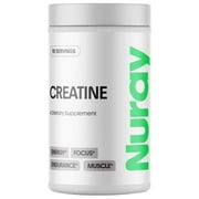 Nuray Premium Creatine Monohydrate Powder – Energy Enhancer and Exercise Performance & Recovery, Support Muscle Mass & Brain Function – Unflavored, 90 Servings