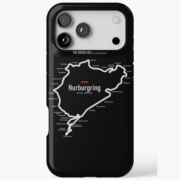 Nurburgring Track Layout Map iPhone Case 17 11 12 13 14 15 16 Pro Max