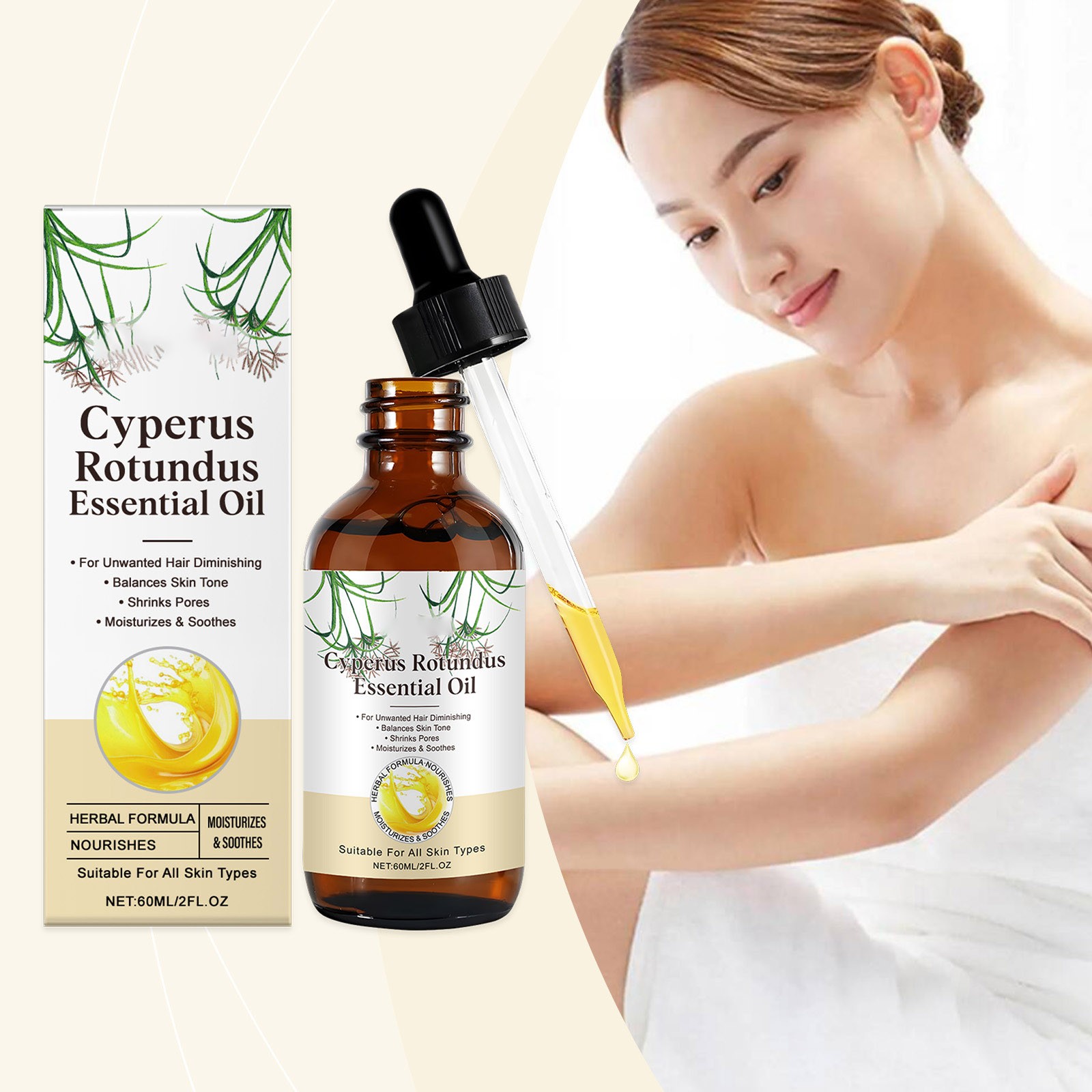 Nureced Hair Removal Cream With Glycerin Butylene Glycol Skin Soothing ...