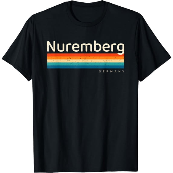 Nuremberg Germany Retro Design T-Shirt